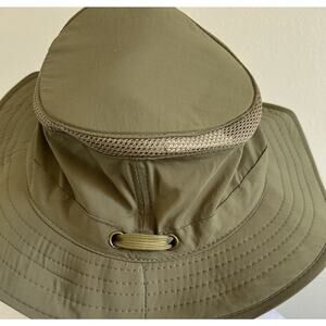 Original Panama Jack Green Mesh Safari Sun Hat W Strap Size Large Army Green